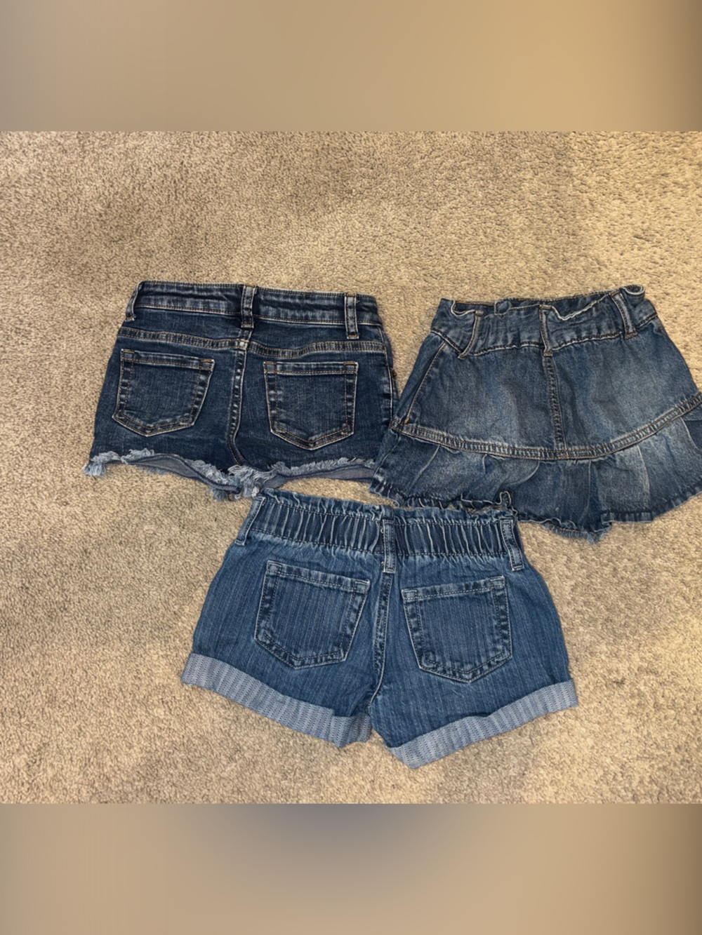 Girls Denim Shorts & Skort Set - Blue Size 4-5 - Picture 4 of 7